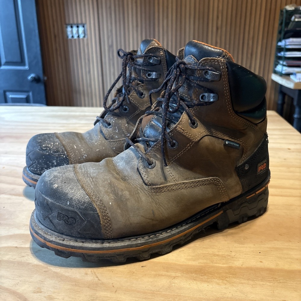 Timberland Pro Men's Work Boots Sz 10.5 M Anti Fatigue Composite Toe 6" (Paint)